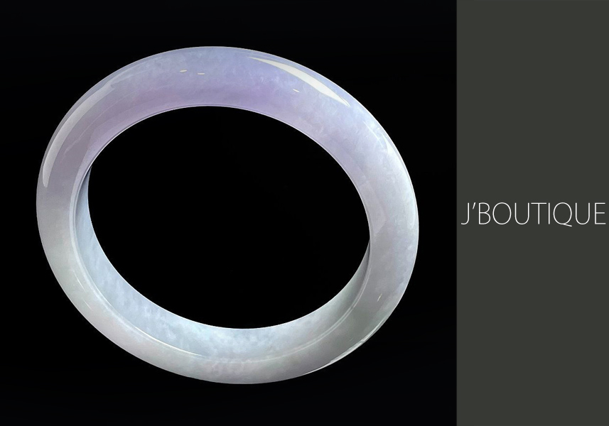 翡翠 バングル ブレスレット 淡ラベンダー 冰糯