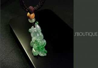 天然石 ミャンマー翡翠 A貨 蓮花 ロングペンダント 縁起物 開運 ミャンマー産天然無処理翡翠 蓮花 吉祥 ペンダント オーナメント 手石