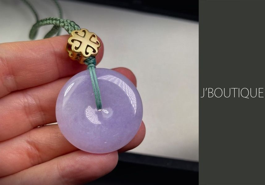 ミャンマー産天然無処理翡翠 ボタン ペンダント オーナメント 手