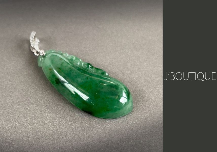 ミャンマー産天然無処理翡翠 福瓜 吉祥 ペンダント オーナメント 手石