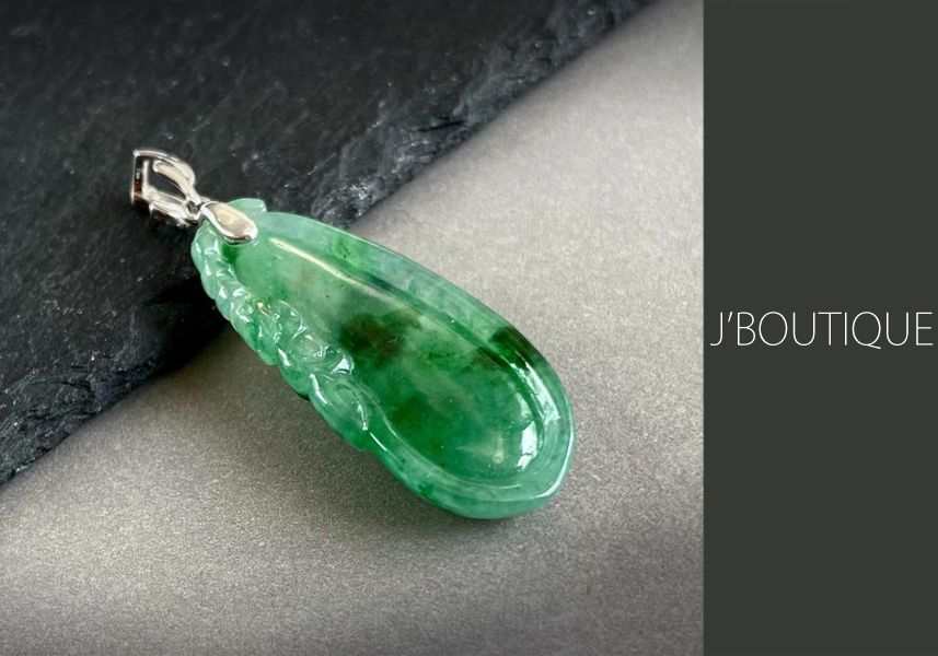 ミャンマー産天然無処理翡翠 福瓜 吉祥 ペンダント オーナメント 手石