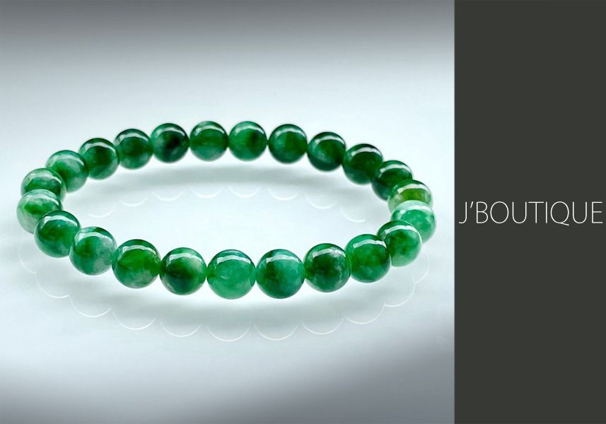 鑑別書付・ピンクベース緑模様55mm天然ミャンマー産本翡翠バングル